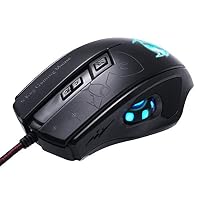 ZENBLU Left Scroll Wheel USB Port Wired Laser Led Gaming Mouse