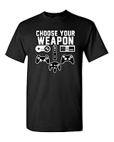Choose Your Weapon Gaming Console Gamer Funny DT Adult T-Shirt Tee