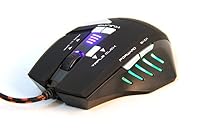 Forestfish® USB Wired Optical Laser Gaming Mouse for PC Notebook with 4000 DPI 8 Programmable Buttons LED Gaming Mouse