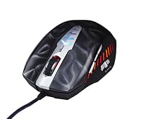 Perixx MX-3000B, Programmable Gaming Laser Mouse - Avago 8200dpi ADNS 9800 Laser Sensor - Omron Micro Switches - 8 Programmable Button - Weight Tuning Cartridge - Ultra Polling 125-1000HZ - Black