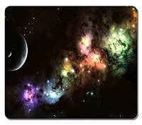 Gaming Mouse Pad - Large Mouse Mat 12.87x11.02x0.15 IN - Personalized Colorful Cosmic Clouds Natural Eco Rubber Oblong MousePad Computer Desk Stationery Accessories Mouse Pads For Gift